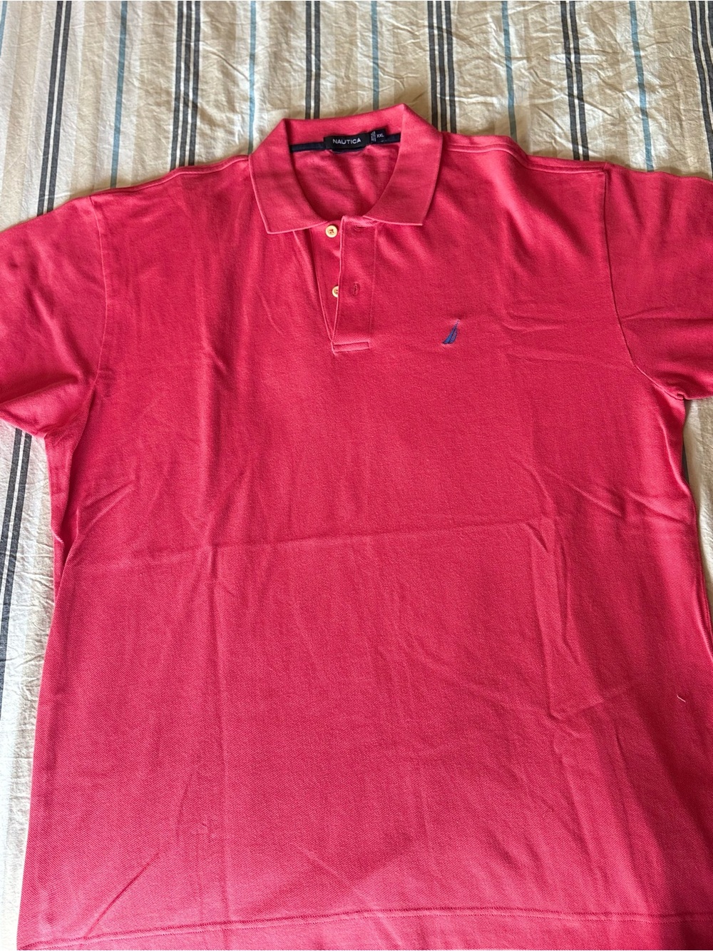 Nautica Men's XXL Coral-Red Polo